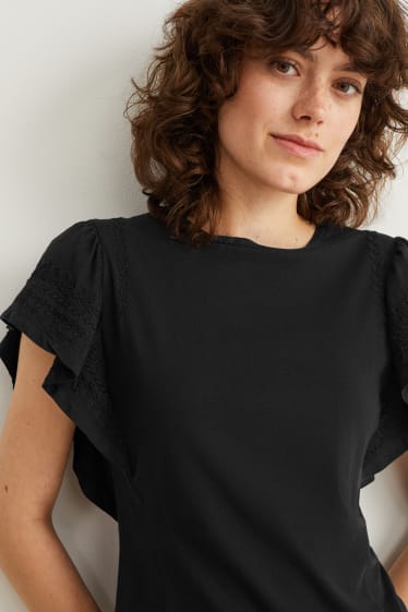 Damen - T-Shirt - schwarz