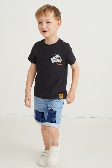Children - Jurassic World - denim bermuda shorts - denim-light blue