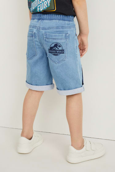 Children - Jurassic World - denim bermuda shorts - denim-light blue