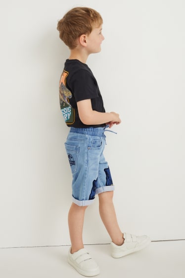 Bambini - Jurassic World - bermuda di jeans - jeans azzurro