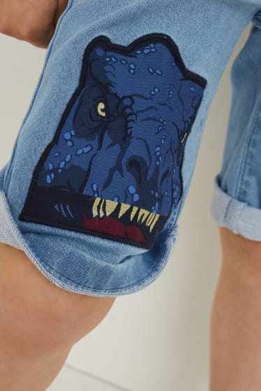 Kinderen: jongens - Jurassic World - bermuda van spijkerstof - jeanslichtblauw