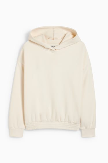 Enfants - Sweat à capuche - blanc crème