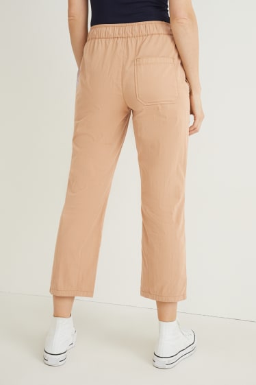 Donna - Pantaloni - vita alta - boyfriend - beige