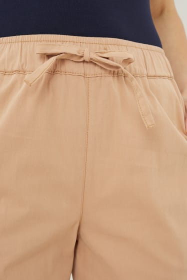 Donna - Pantaloni - vita alta - boyfriend - beige