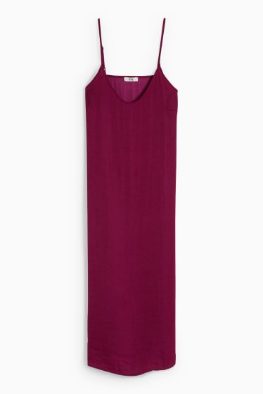 Damen - Satin-Nachthemd - lila