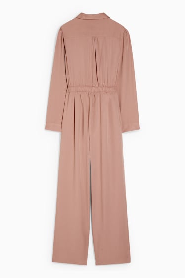 Kinderen: meisjes - Jumpsuit van lyocell - beige