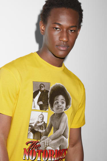 Hommes - T-shirt - The Notorious B.I.G. - jaune