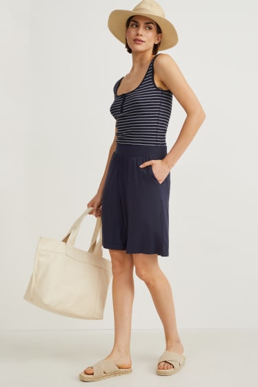 Dona - Pantalons curts - blau fosc