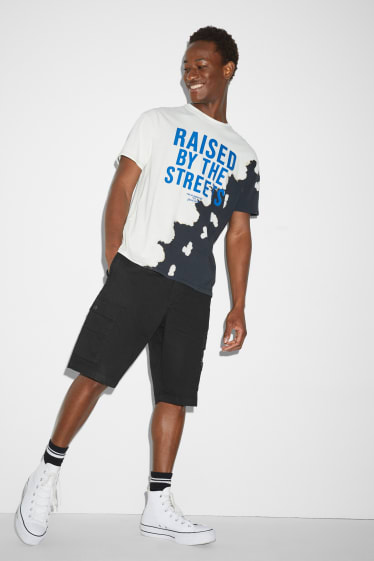Uomo - Shorts cargo - nero