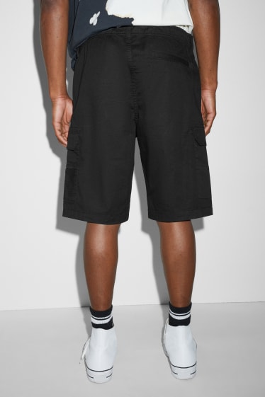Uomo - Shorts cargo - nero