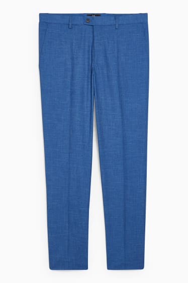 Hombre - Pantalón de vestir - colección modular - slim fit - LYCRA® - azul