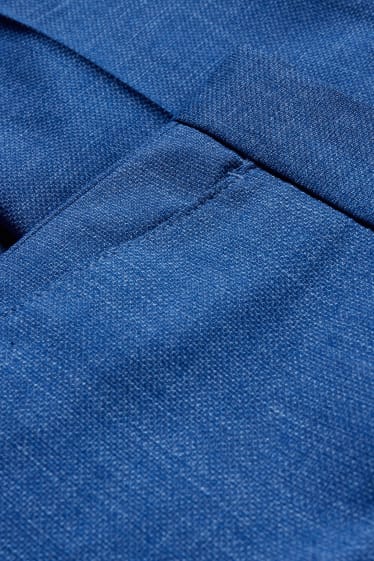 Hombre - Pantalón de vestir - colección modular - slim fit - LYCRA® - azul