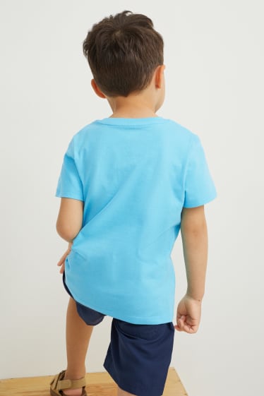 Kinder Jungen - Kurzarmshirt - helltürkis
