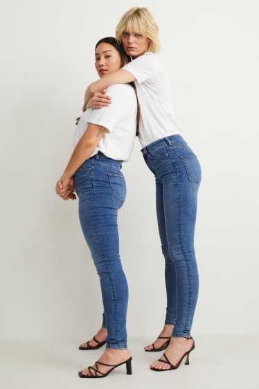 Mujer - Skinny jeans - high waist - LYCRA® - vaqueros - azul