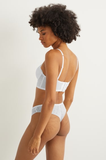 Femmes - Soutien-gorge avec armatures - BALCONETTE - ampliforme - blanc crème