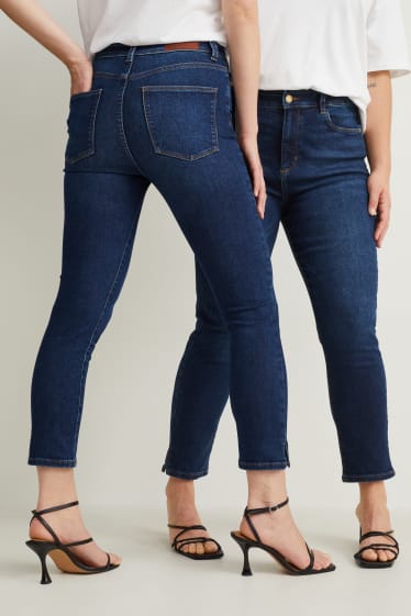 Dámské - Slim jeans - high waist - džíny - modré