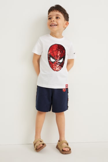Dzieci - Spider-Man - szorty trykotowe - ciemnoniebieski
