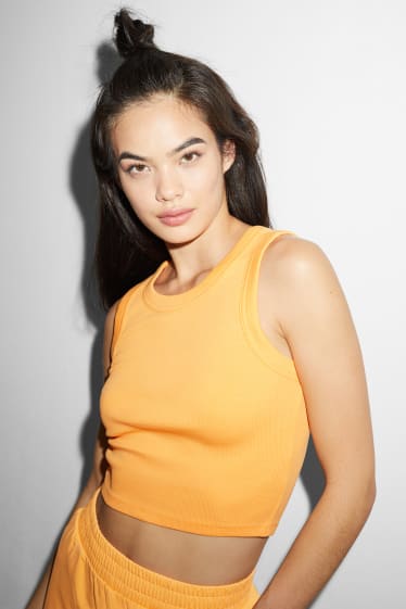 Damen - CLOCKHOUSE - Crop Top - orange