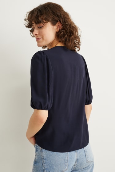 Damen - Bluse - dunkelblau