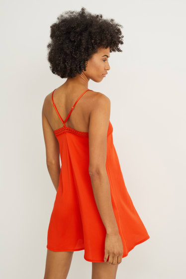 Femmes - Chemise de nuit - orange foncé