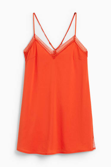 Femmes - Chemise de nuit - orange foncé