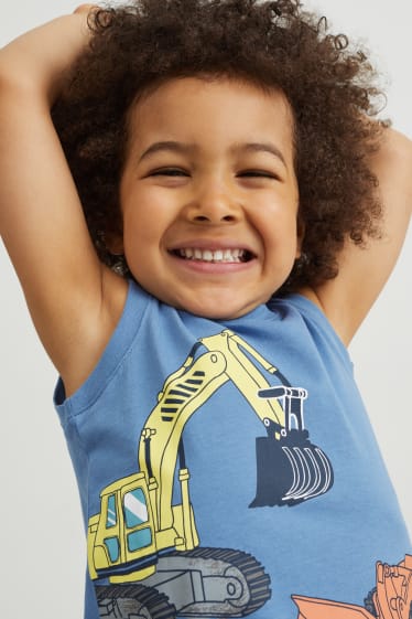 Enfants garçons - Lot de 2 - tops - bleu