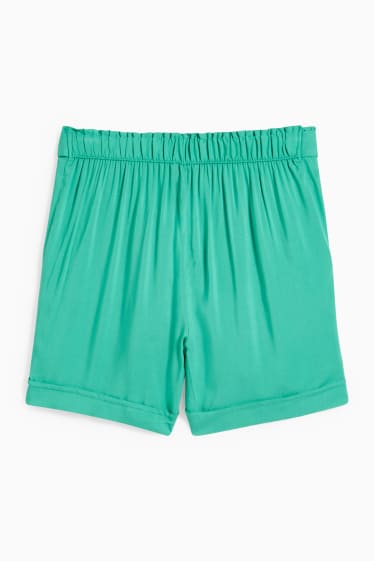 Dona - Pantalons curts - high waist - verd clar