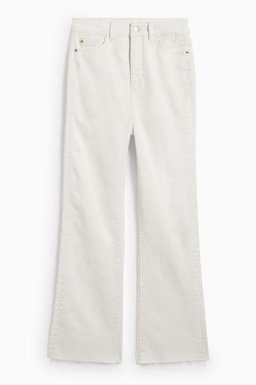 Donna - Flared jeans - vita alta - beige chiaro