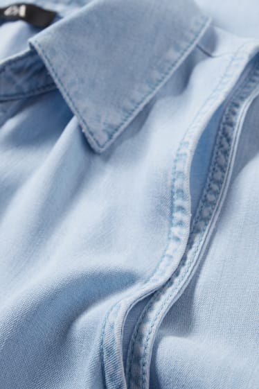 Donna - Vestito di lyocell - azzurro