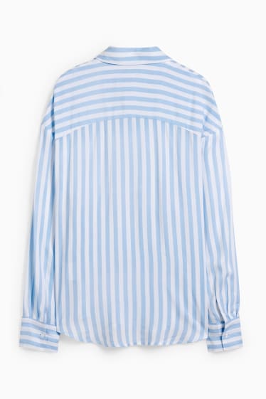 Donna - CLOCKHOUSE - blusa - a righe - bianco / azzurro