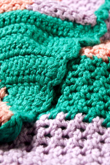 Damen - Crop Strick-Top - grün