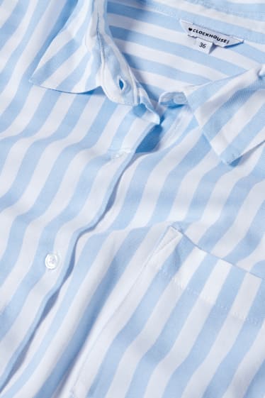 Donna - CLOCKHOUSE - blusa - a righe - bianco / azzurro