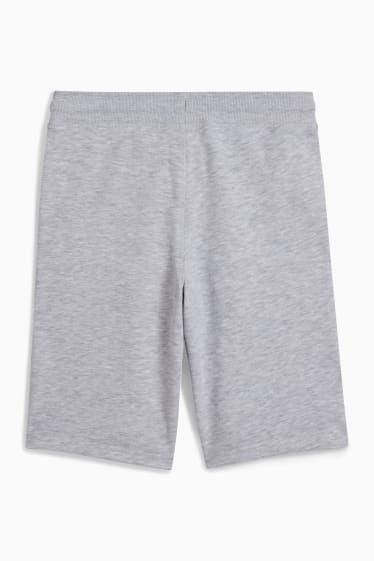 Bambini - Shorts di felpa - grigio chiaro melange