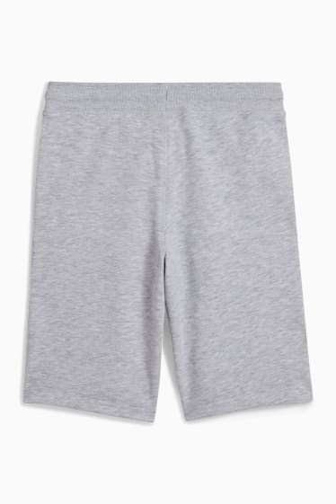 Kinder - Sweatshorts - hellgrau-melange