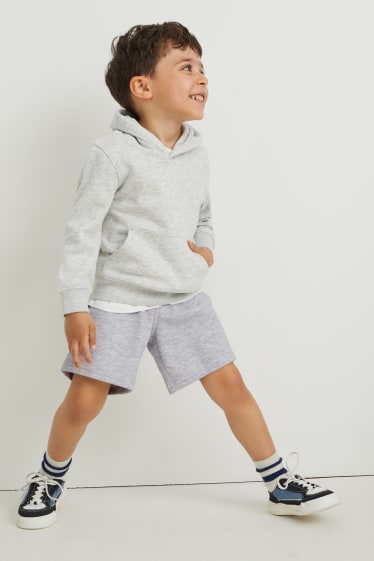 Bambini - Shorts di felpa - grigio chiaro melange