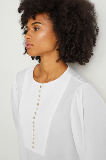 Women - Blouse - cremewhite