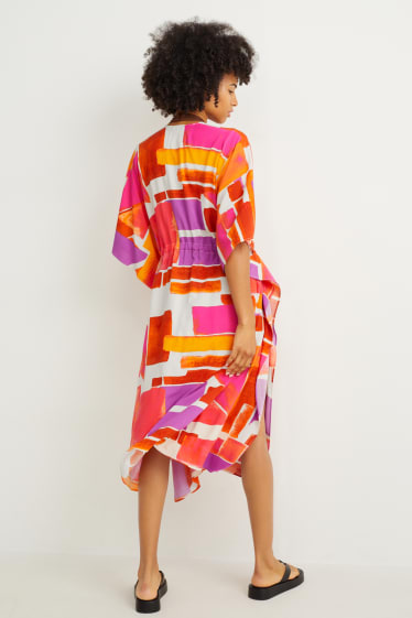 Femmes - Kimono - à motif - rose
