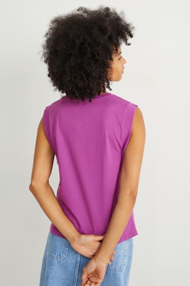 Mujer - Top básico - violeta