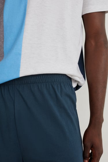 Herren - Shorty-Pyjama - dunkelblau