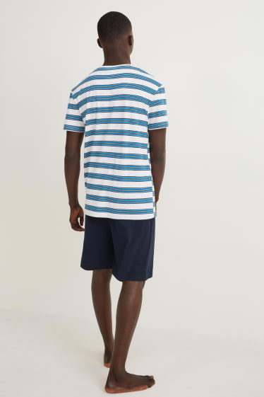 Herren - Shorty-Pyjama - hellgrau-melange