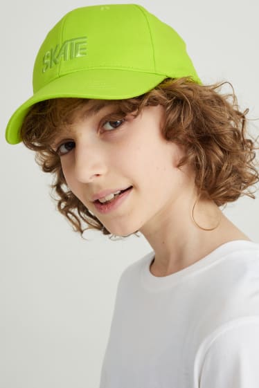 Copii - Șapcă de baseball - verde deschis