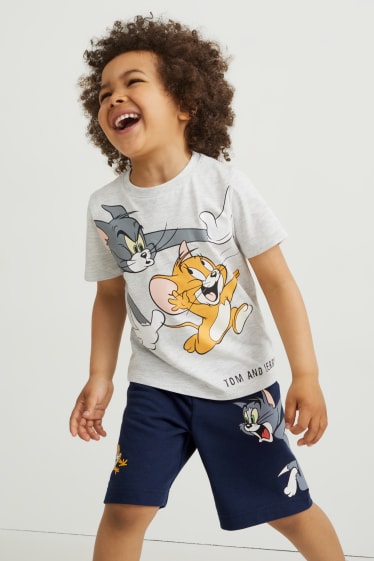 Kinderen: jongens - Tom & Jerry - sweatshort - donkerblauw
