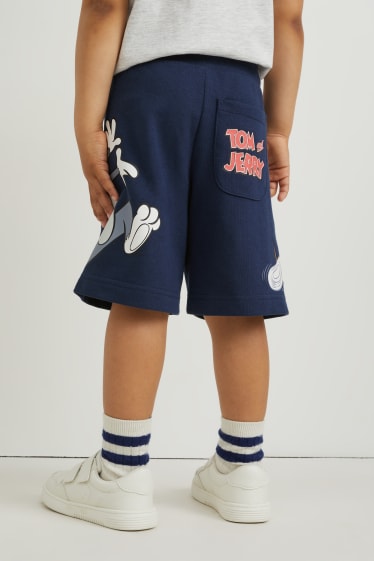 Kinderen: jongens - Tom & Jerry - sweatshort - donkerblauw