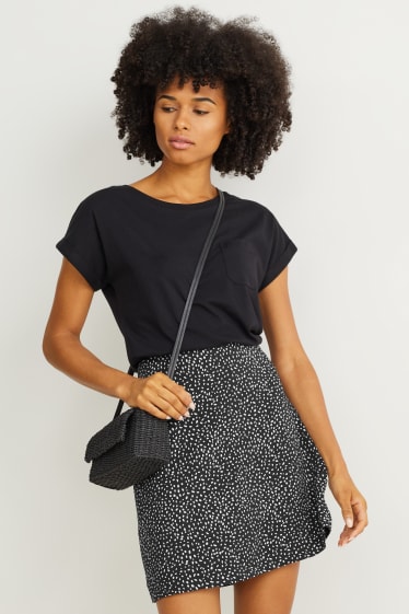 Dona - Minifaldilla - estampada - negre