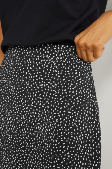 Mujer - Minifalda - estampada - negro
