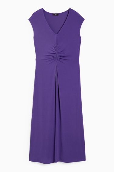 Damen - Fit & Flare Kleid - violett