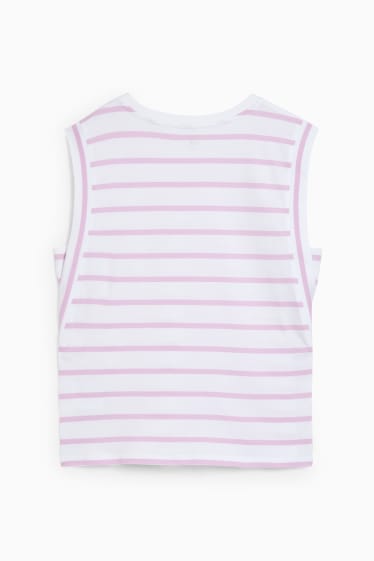 Dames - Top - gestreept - wit