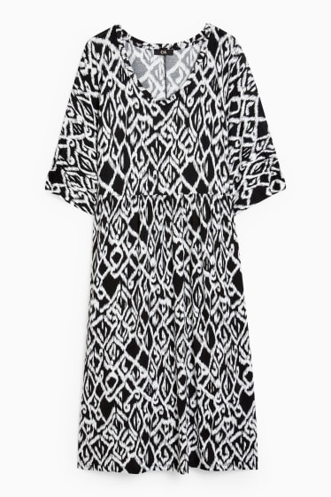 Donna - Vestito - fantasia - bianco / nero