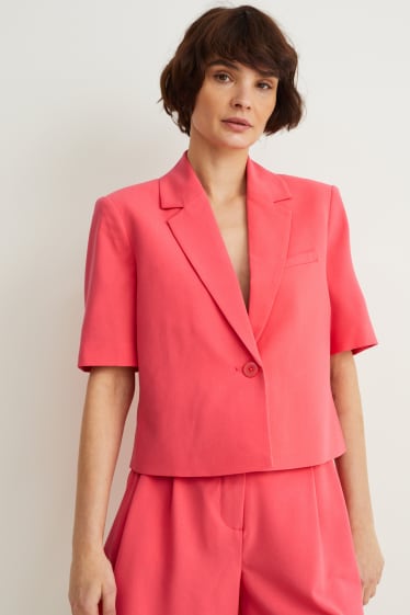 Women - Blazer - regular fit - pink