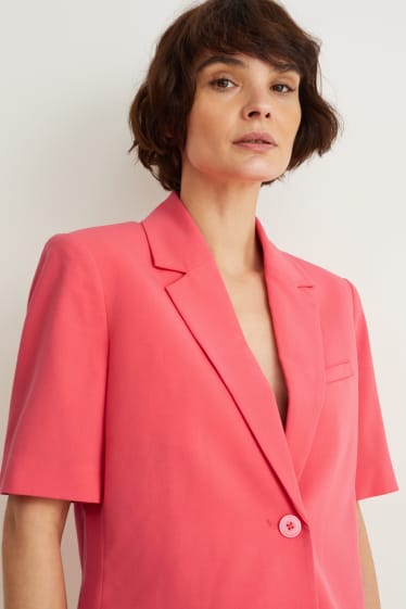 Femmes - Blazer - regular fit - rose